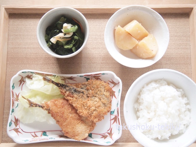 わんまいるアジフライ定食