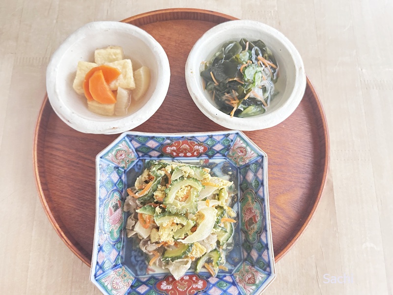 わんまいる-ゴーヤチャンプルー献立