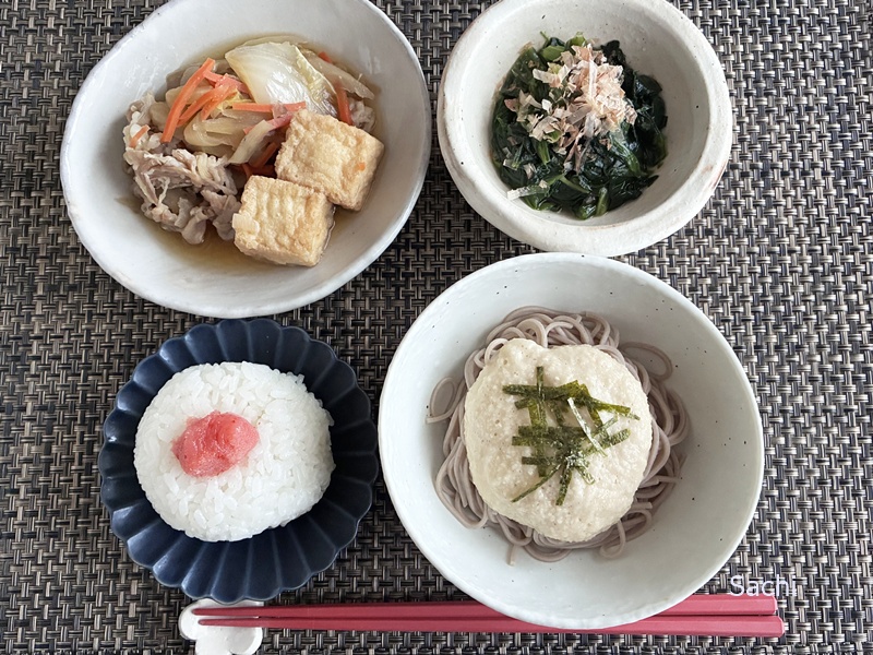 国産牛肉と厚揚げの旨煮のお献立